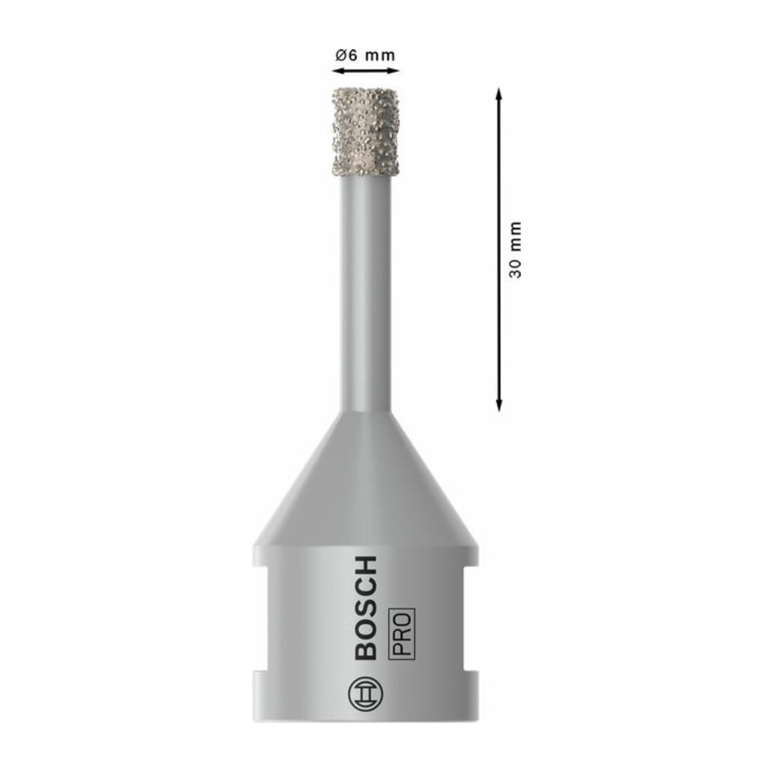 Bosch Punta diamantata per carotaggio a secco Dry Speed 30 mm