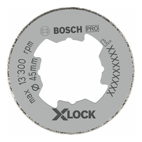 Bosch Punta diamantata X-LOCK Dry Speed Best for Ceramic per trapano a secco, 45x35mm
