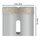Bosch Punta diamantata X-LOCK Dry Speed Best for Ceramic per trapano a secco, 45x35mm-5