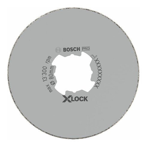 Bosch Punta diamantata X-LOCK Dry Speed Best for Ceramic per trapano a secco, 80x35mm
