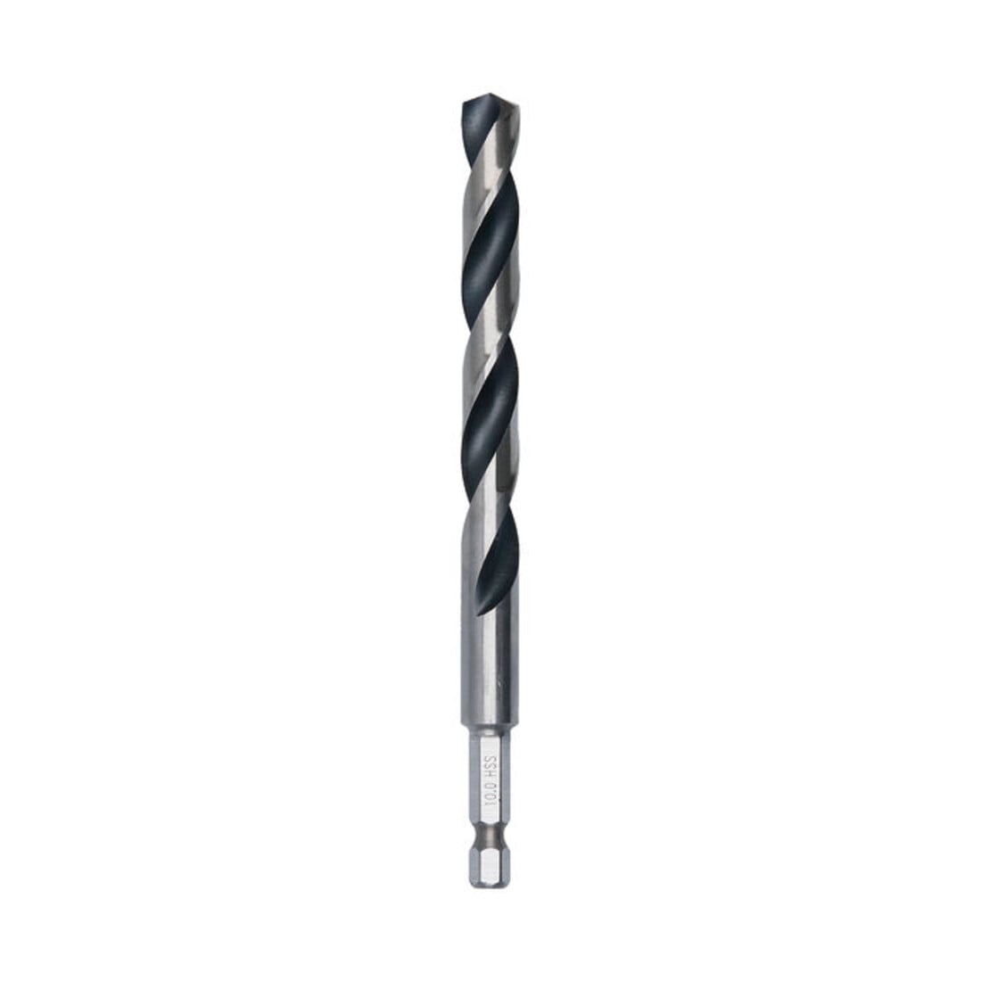 Bosch Punta elicoidale HSS in metallo, 10 x 87 x 133 mm, gambo esagonale 1/4"