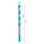 Bosch Punta EXPERT CYL-9 MultiConstruction, 14x150x200mm d 14mm, per avvitatore e trapano a percussione-5