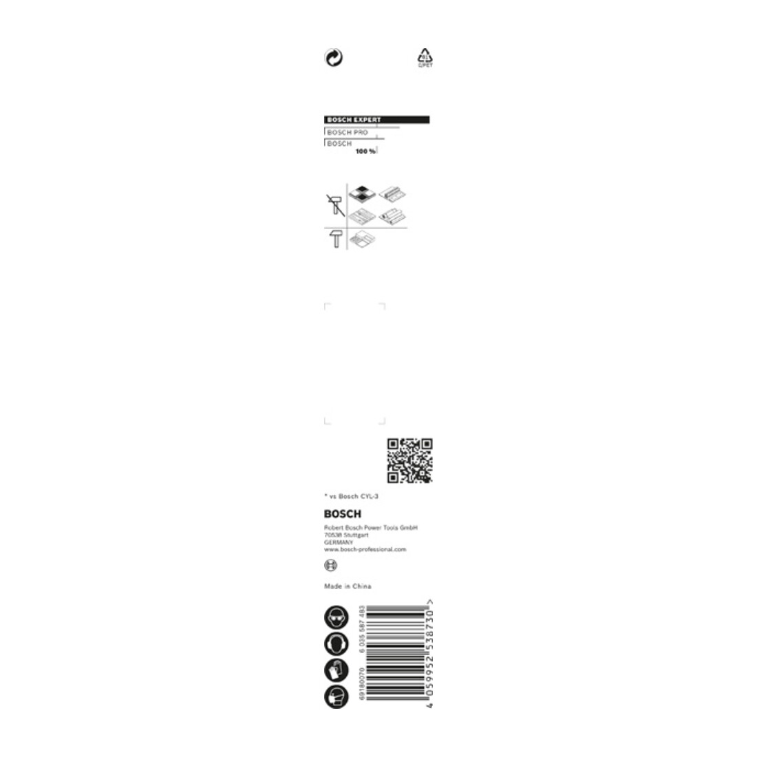 Bosch Punta EXPERT HEX-9 MultiConstruction, 7x90x150mm, per avvitatore e trapano a percussione