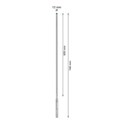 Bosch Punta per trapano a percussione EXPERT SDS max-8X, 12x600x740mm, per martello perforatore-5