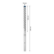 Bosch Punta per trapano a percussione EXPERT SDS max-8X, 18x200x340mm, per martelli perforatori-5