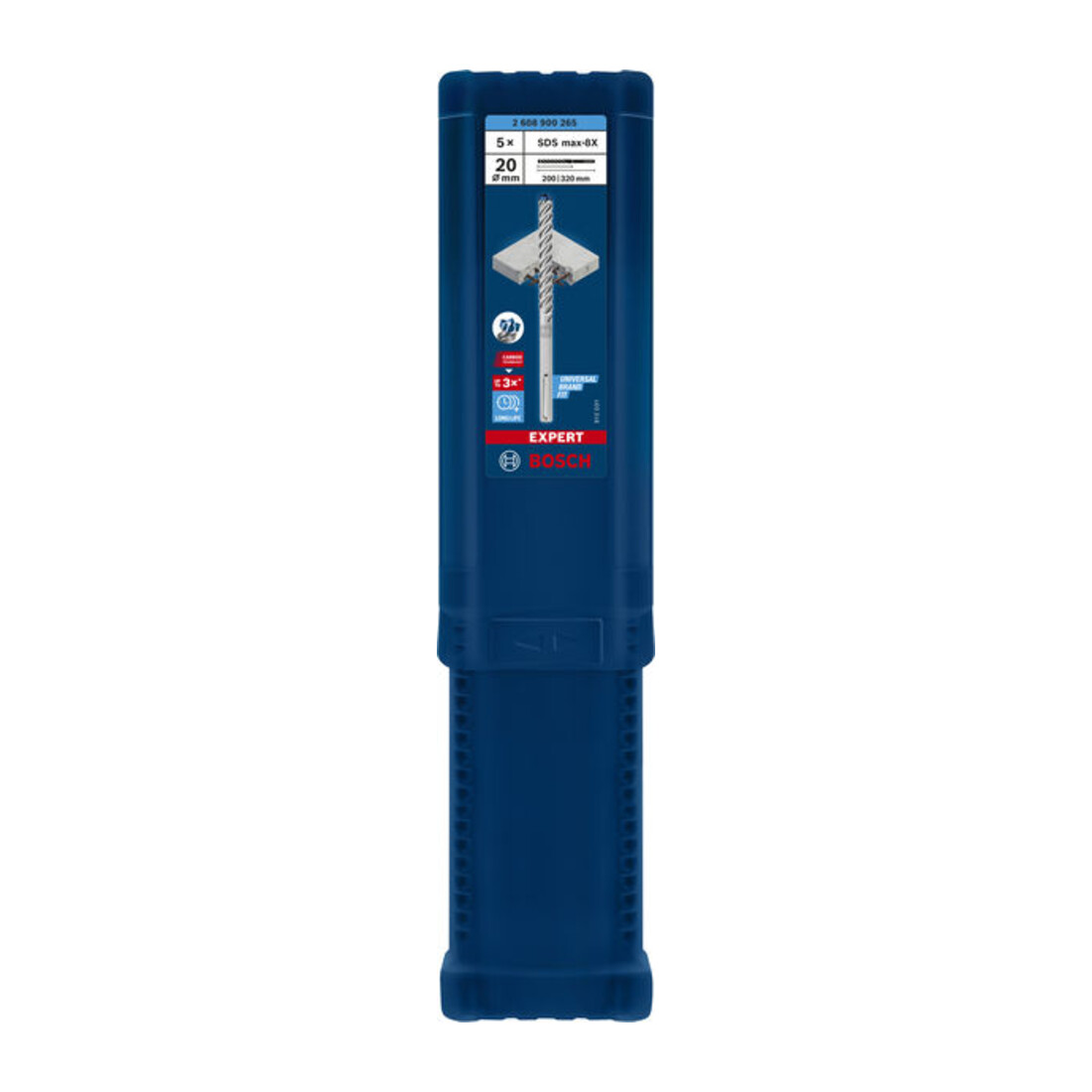 Bosch Punta per trapano a percussione EXPERT SDS max-8X, 20x200x320mm, per martello perforatore