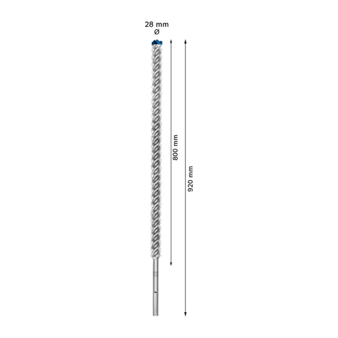 Bosch Punta per trapano a percussione EXPERT SDS max-8X, 28x800x920mm, per martello perforatore