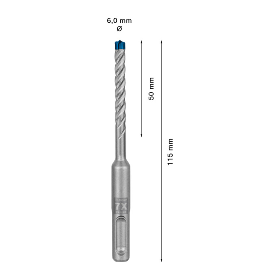 Bosch Punta per trapano a percussione EXPERT SDS plus-7X