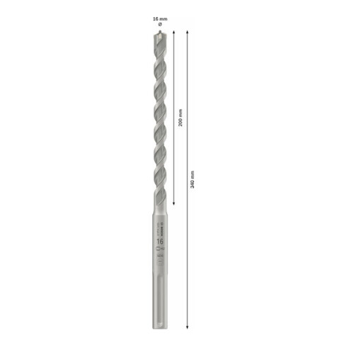 Bosch Punta per trapano a percussione SDS max-4, 16x200x340mm
