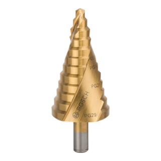 Bosch Punta trapano a gradino HSS-TiN per pressacavo 6, 37mm 10mm 93mm 12 gradini