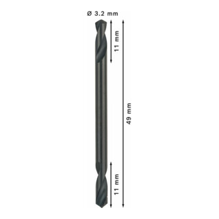 Bosch Punta trapano doppia HSS-G