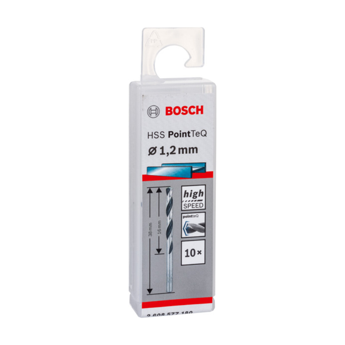 Bosch Punte trapano elicoidali HSS PointTeQ DIN 338 per metallo, 10pz.