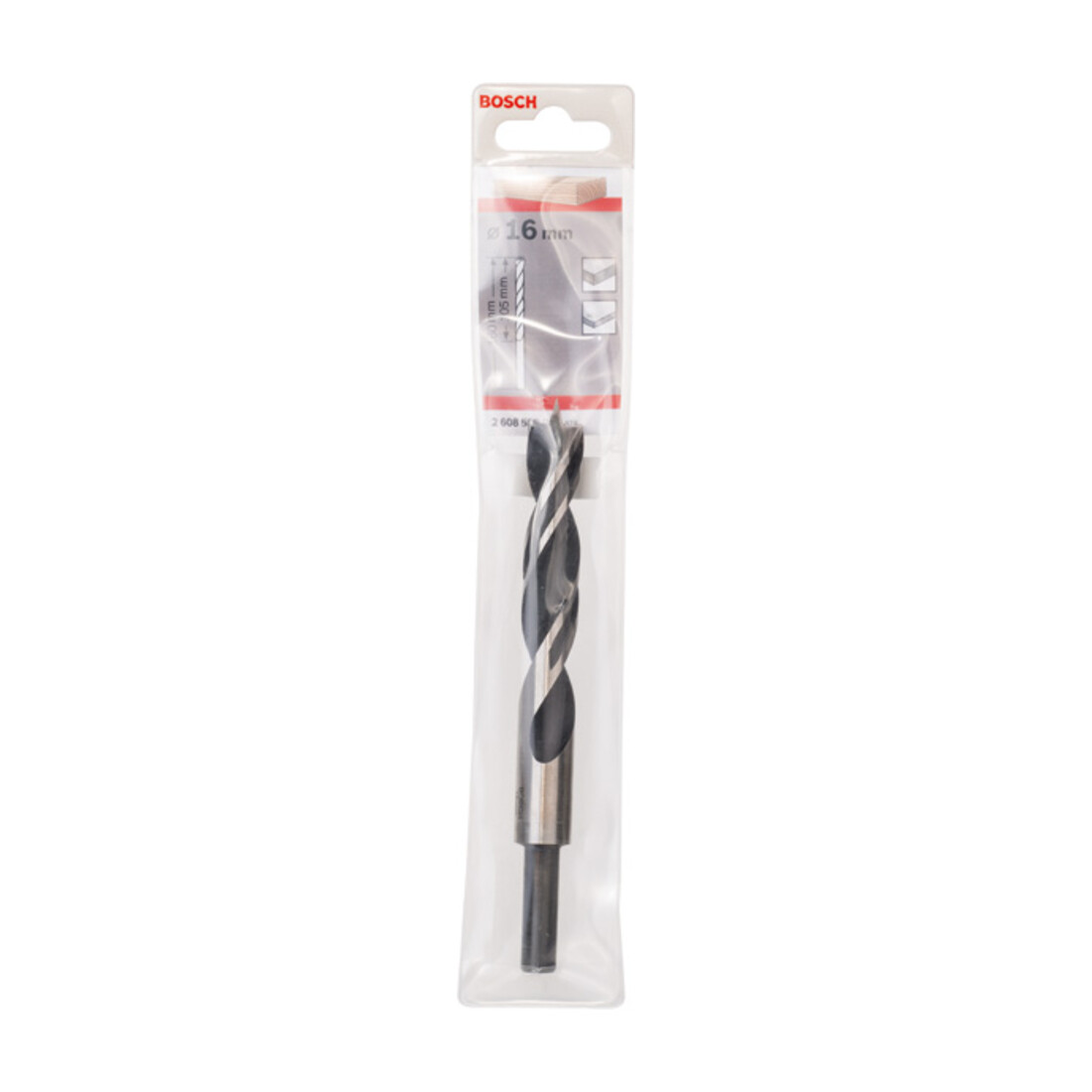 Bosch Punta trapano elicoidale Standard per legno, 16x100x160mm, albero Ø10mm