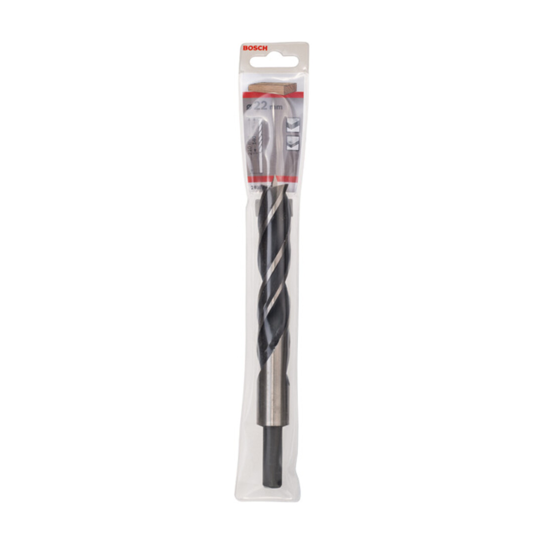 Bosch Punta trapano elicoidale Standard per legno, 22x140x210mm, albero Ø13mm