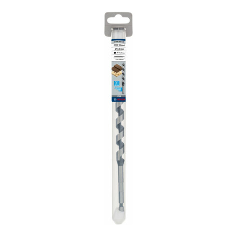 Bosch Punta trapano esagonale per legno, 12x170x235mm albero Ø6,35mm