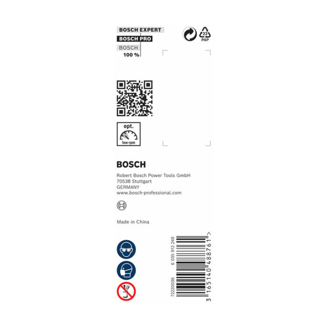Bosch Punta trapano esagonale per legno, 22x95x160mm albero Ø11,1mm
