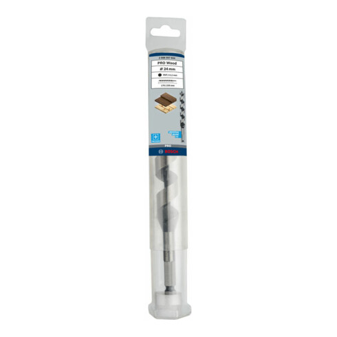 Bosch Punta trapano esagonale per legno, 24x170x235mm albero Ø11,1mm