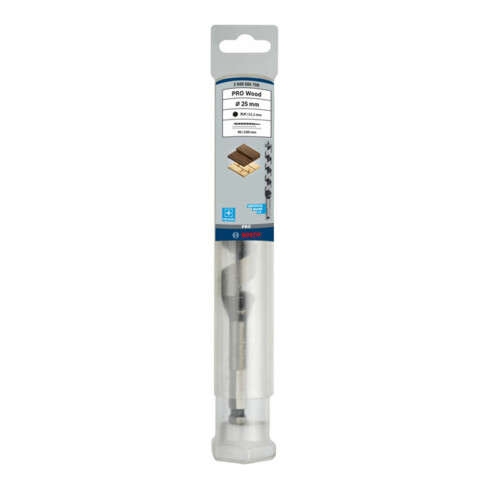 Bosch Punta trapano esagonale per legno,25x100x160mm albero Ø11,1mm