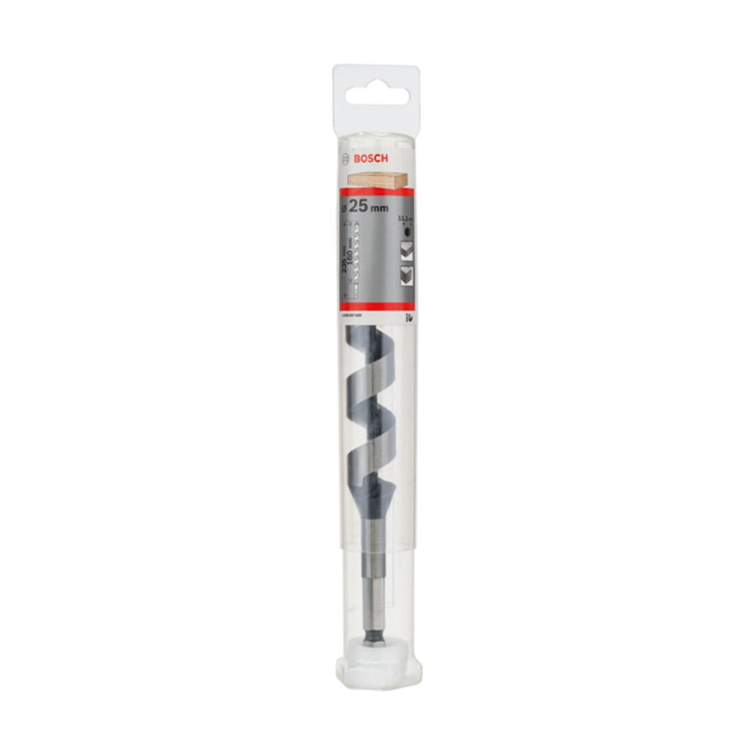 Bosch Punta trapano esagonale per legno, 25x170x235mm albero Ø11,1mm