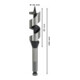 Bosch Punta trapano esagonale per legno, 26x95x160mm albero Ø11,1mm-5