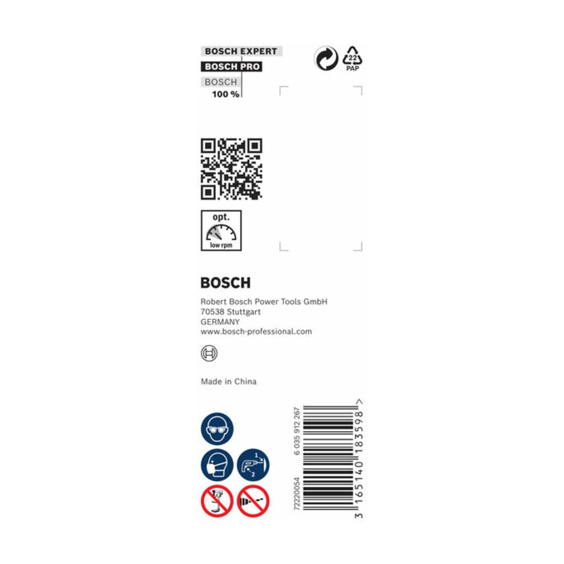 Bosch Punta trapano esagonale per legno, 28x385x450mm albero Ø11,1mm