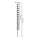Bosch Punta trapano esagonale per legno, 32x470x600mm albero Ø11,1mm-5