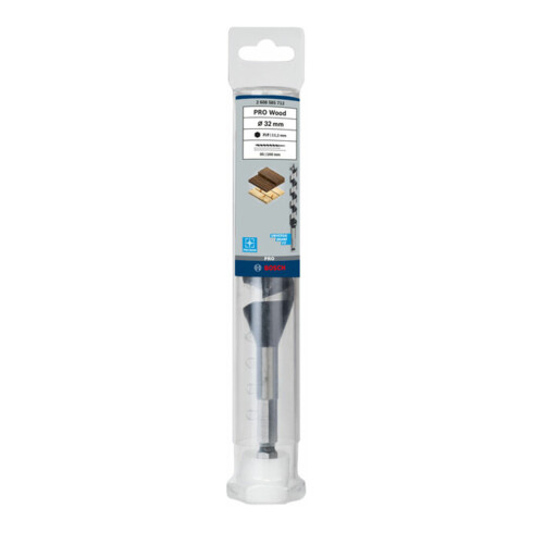 Bosch Punta trapano esagonale per legno, 32x95x160mm albero Ø11,1mm