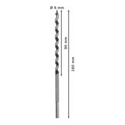Bosch Punta trapano esagonale per legno, 6x95x160mm albero Ø4,8mm-5