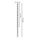 Bosch Punta trapano esagonale per legno, 7x170x235mm albero Ø5,6mm-5