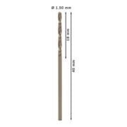 Bosch Punta trapano HSS-Co DIN 338 per metallo, 1,5x18x40mm-5