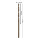 Bosch Punta trapano HSS-Co DIN 338 per metallo, 3,3x36x65mm-5