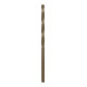 Bosch Punta trapano HSS-Co DIN 338 per metallo, 4,2x43x75mm