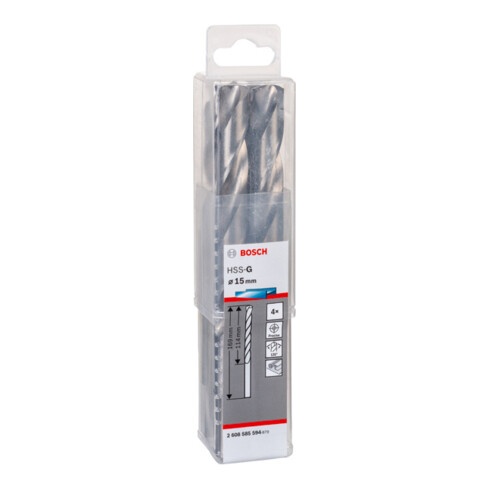 Bosch Punta trapano HSS-Co DIN 338 per metallo, 8x75x117mm