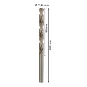 Bosch Punta trapano HSS-G DIN 338 per metallo, 7,4x69x109mm-5