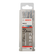 Bosch Punta trapano HSS-G DIN 338 per metallo, 7,8x75x117mm-5