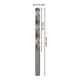 Bosch Punta trapano HSS-G DIN 338 per metallo, 9,7x87x133mm-5