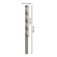 Bosch Punta trapano HSS-G DIN 340 per metallo, 11x128x195mm-5