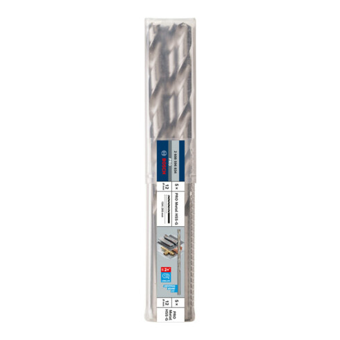 Bosch Punta trapano HSS-G DIN 340 per metallo, 12x134x205mm