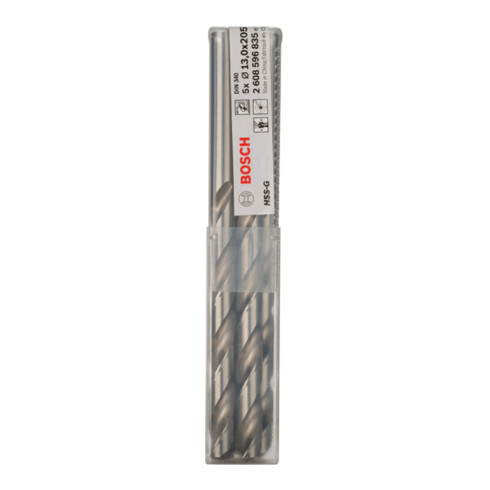 Bosch Punta trapano HSS-G DIN 340 per metallo, 13x134x205mm