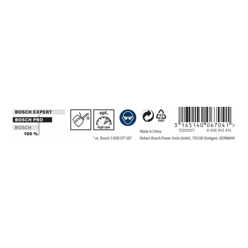 Bosch Punta trapano HSS-G DIN 340 per metallo, 3,5x73x112mm