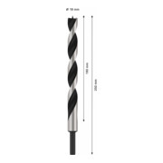 Bosch Punta trapano per legno, punta M, 18x250mm d 10mm-5