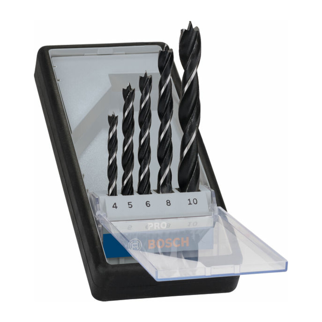 Bosch Punte elicoidali per legno Robust Line 5pz. 4 - 10mm