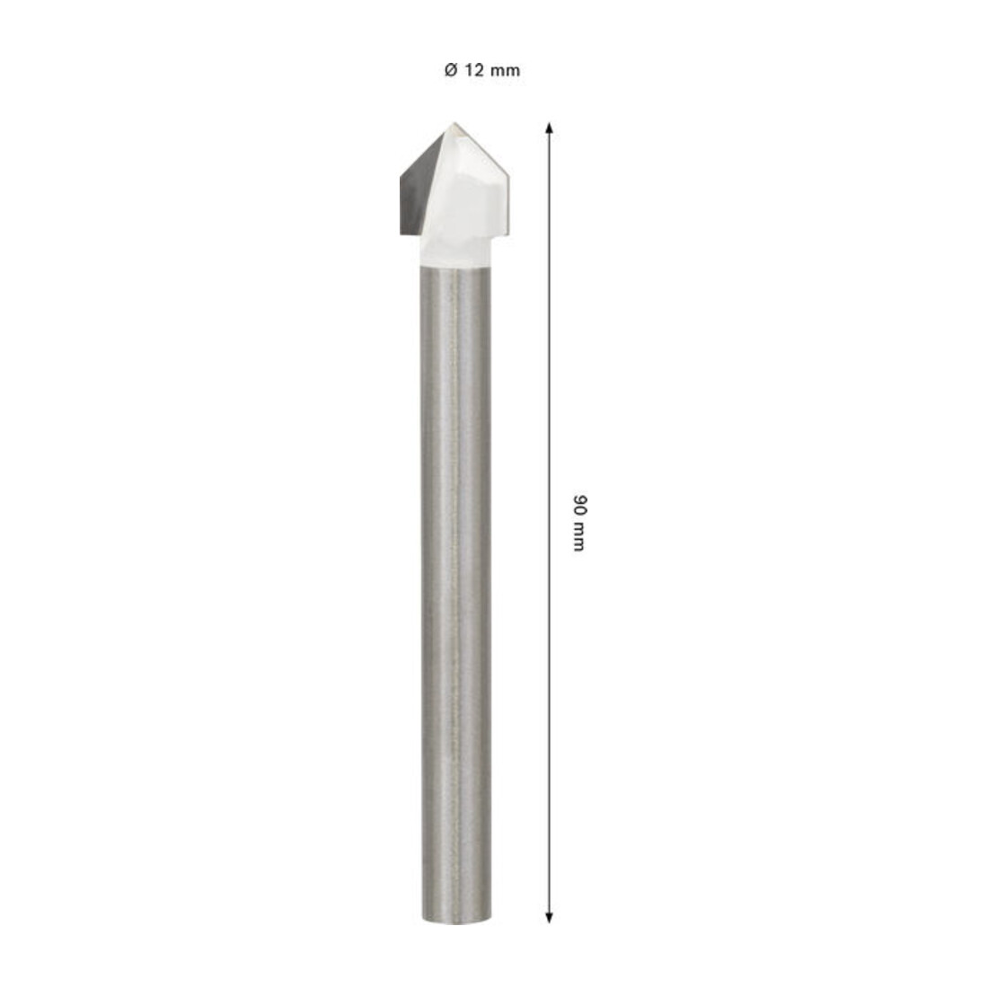 Bosch Punte in ceramica morbida CYL-9, 12 x 90 mm