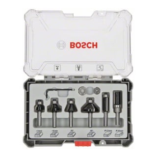 Bosch Rand- und Kantenfräser-Set 6-mm-Schaft 6-teilig