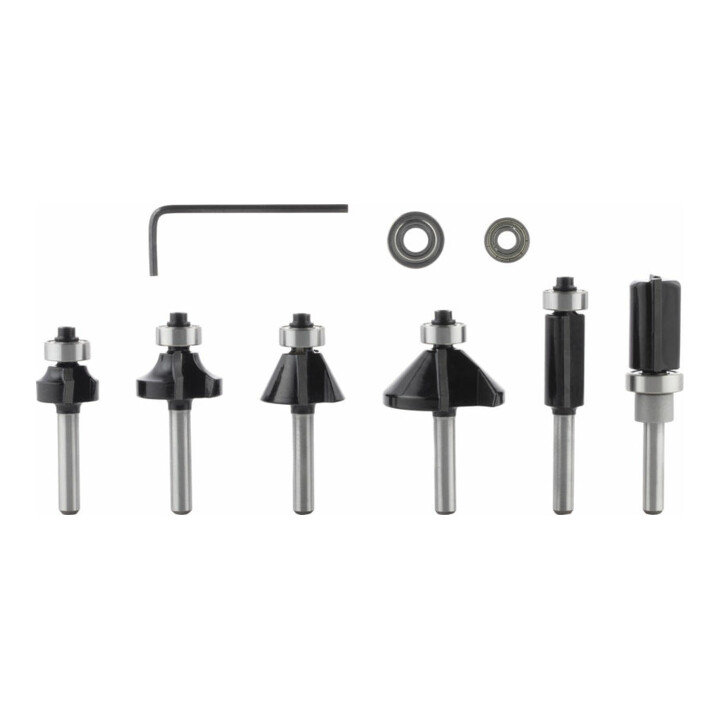 Bosch Rand- und Kantenfräser-Set 6-mm-Schaft 6-teilig