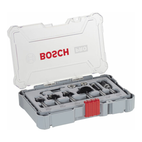 Bosch Rand- und Kantenfräser-Set, 8-mm-Schaft, 6-teilig