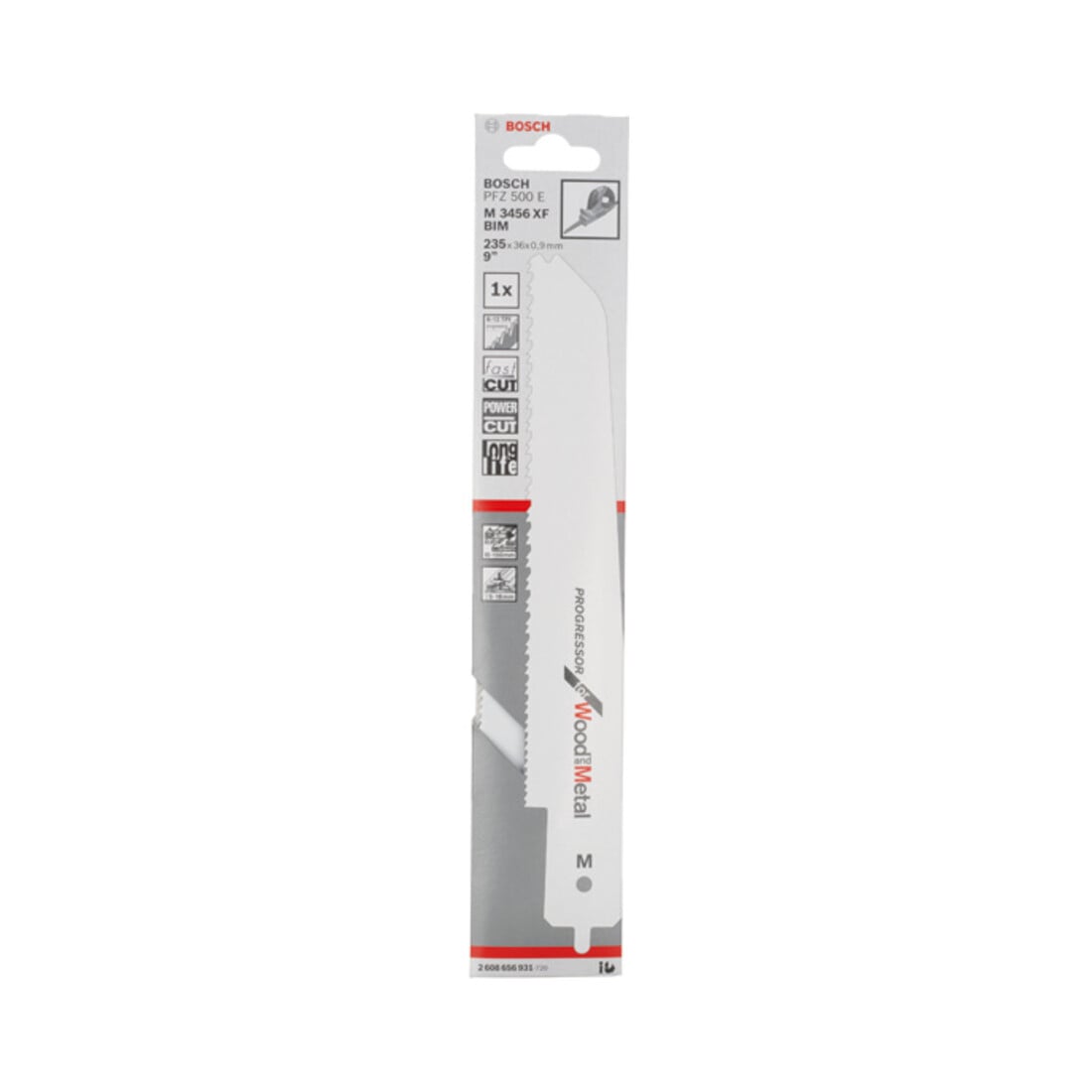 Bosch reciprozaagblad M 3456 XF Progressor for Wood and Metal voor PFZ 500 E