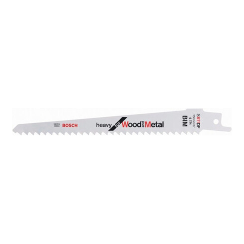 Bosch reciprozaagblad S 1122 HF, Flexible for Wood and Metal