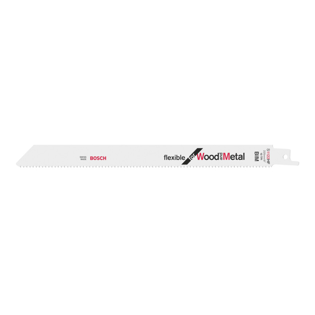 Bosch reciprozaagblad S 1122 HF, Flexible for Wood and Metal