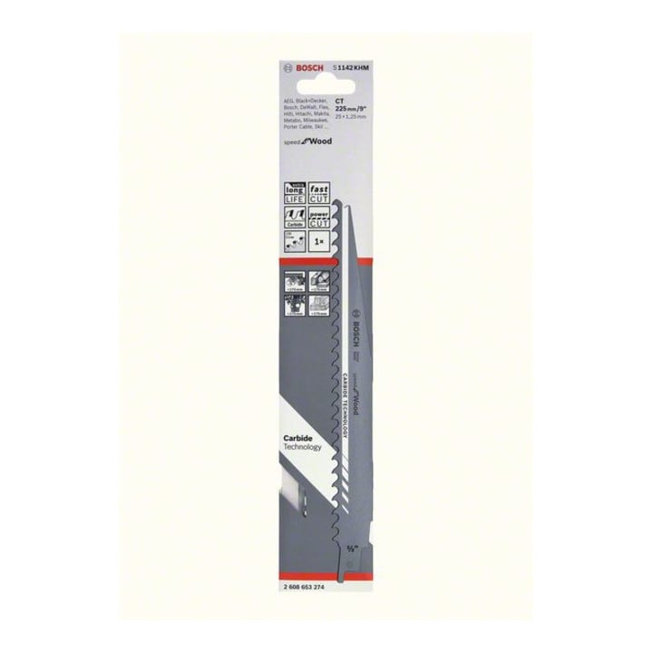 Bosch reciprozaagblad S 1142 KHM Speed for Wood